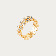 Bague dorée sertie de zirconiums – Meads Bay
