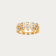 Bague dorée sertie de zirconiums – Meads Bay