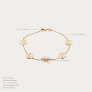 Plage de Rohotu puise son inspiration dans les plages secrètes de Polynésie, où les vagues dessinent des spirales sur le sable et où les perles révèlent toute la richesse de l'océan. Une collection élégante et solaire qui invite à prendre le large et à emporter un souvenir d'évasion au quotidien.