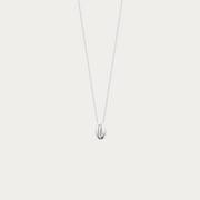 Collier chaîne Cupabia argenté pendentif coquillage