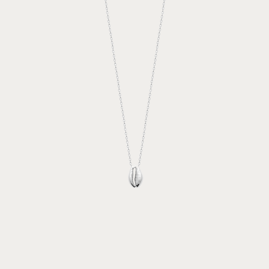 Collier chaîne Cupabia argenté pendentif coquillage