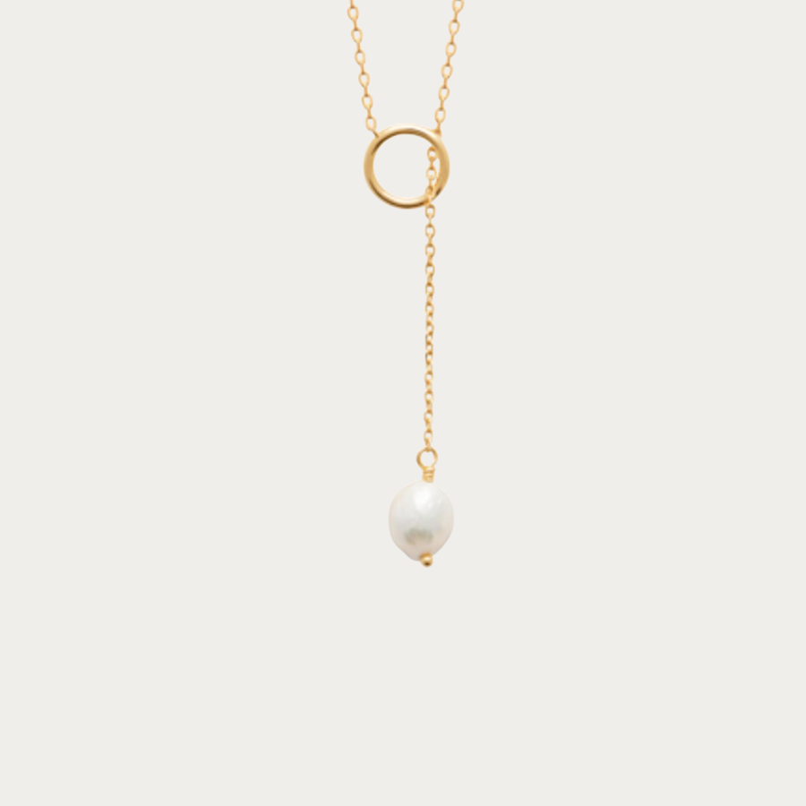 Collier doré avec perle de culture – Plage de Vaiava