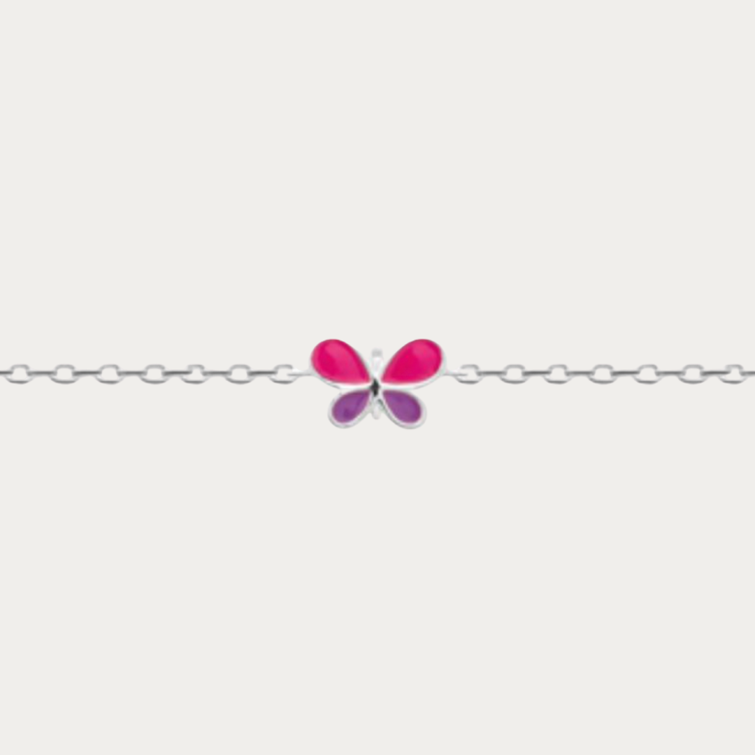 À porter pour apporter une touche colorée à une tenue ou à offrir pour une occasion spéciale, le bracelet Mini Papillon est une jolie attention qui fera le bonheur des petits amoureux de la nature.