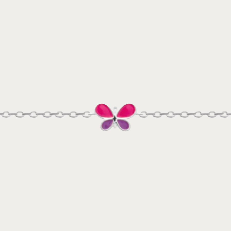 À porter pour apporter une touche colorée à une tenue ou à offrir pour une occasion spéciale, le bracelet Mini Papillon est une jolie attention qui fera le bonheur des petits amoureux de la nature.