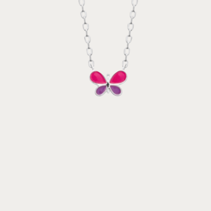 À porter pour ajouter une note colorée à une tenue ou à offrir pour un anniversaire, une fête ou simplement pour faire plaisir, le collier Mini Papillon est une délicate attention qui fera briller les yeux des petits amoureux de la nature.