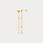 Découvrez cette paire de boucles d'oreilles en plaqué or jaune 18 carats de la collection Plage de Poire.
