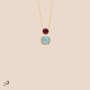 Charmant collier à chaîne petits maillons de couleur doré pour femme de la collection Sligo.