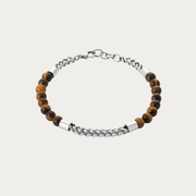 Bracelet acier avec Oeil de tigre – Well's Bay