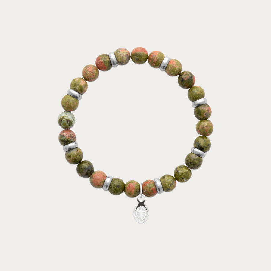 Bracelet élastique Élément avec Unakite