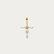 Pendentif doré sertie de zirconiums – Saint Martin
