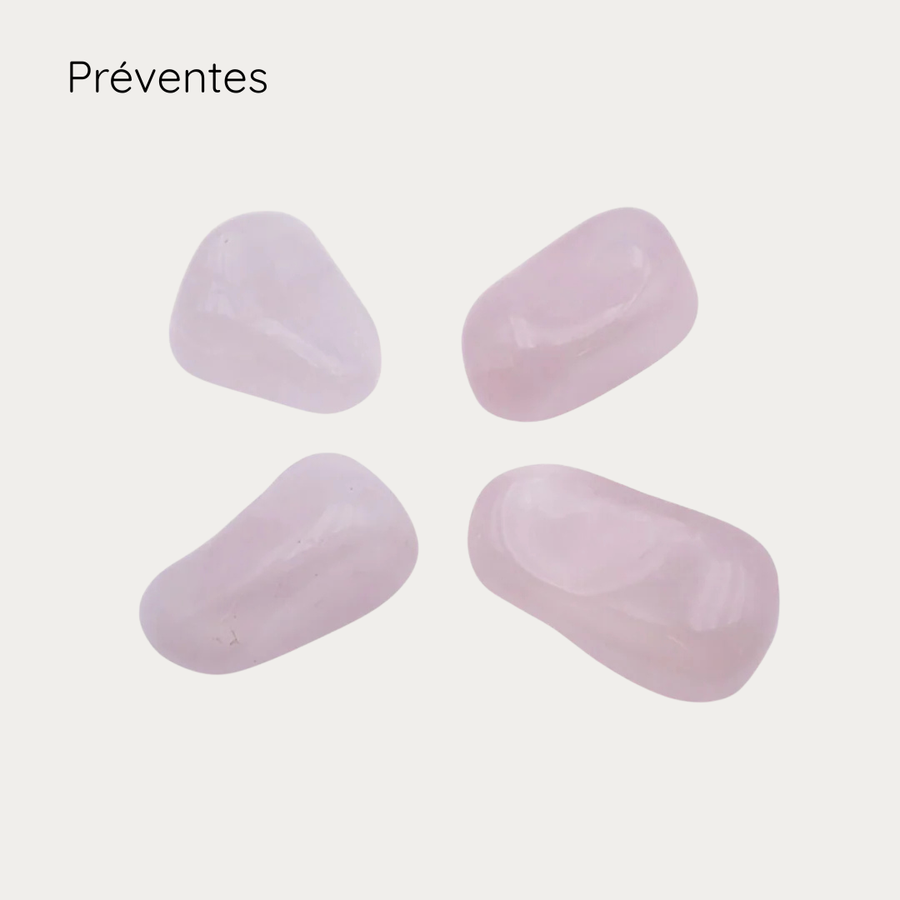 Quartz rose pierre roulée 3/4 cm