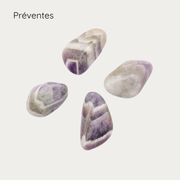 Améthyste prasiolite pierre roulée 3/4 cm