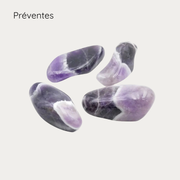Améthyste rubanée pierre roulée 3/4 cm