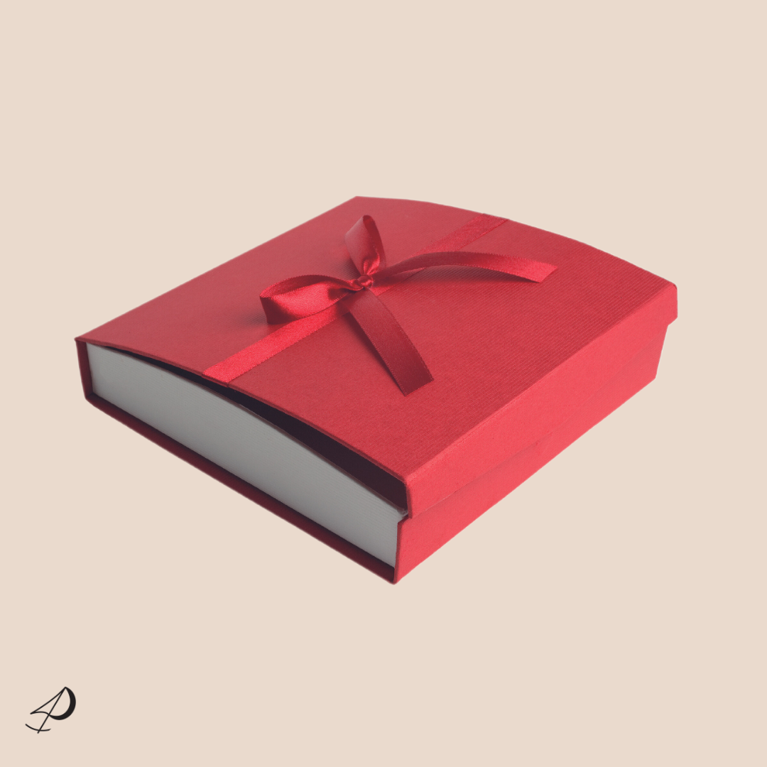 Emballage Rouge coffret cadeau pour collier