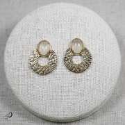 Boucles d'oreilles Wijaya avec Pierre de lune