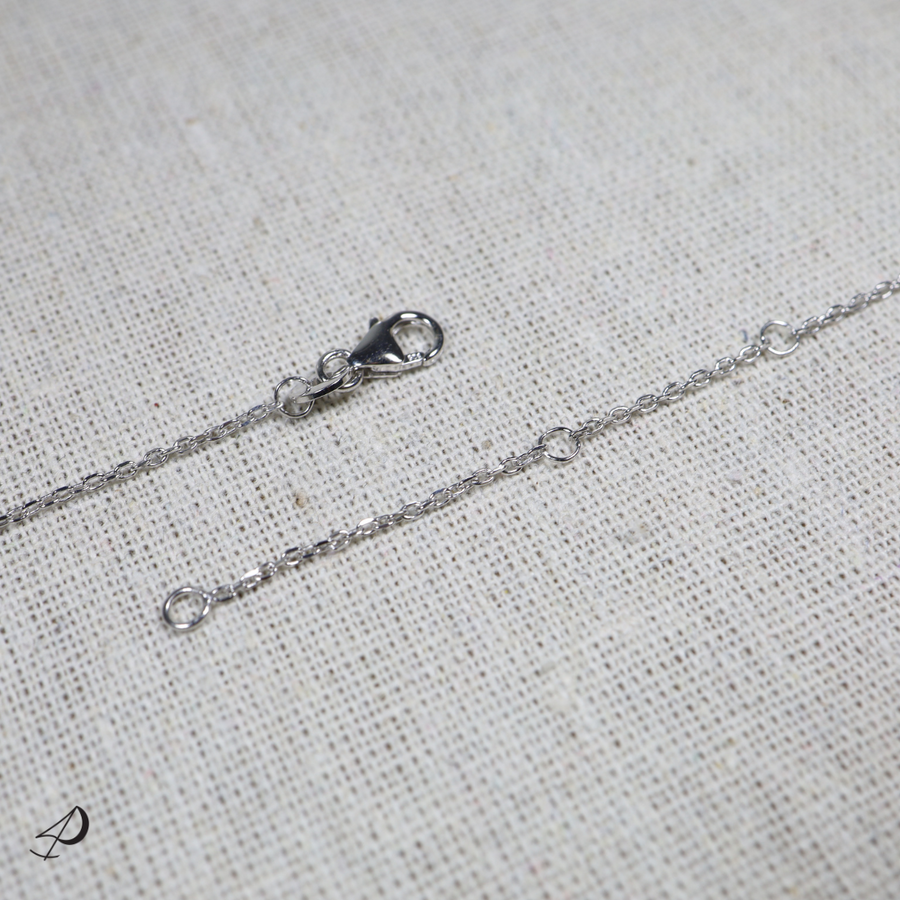 Collier chaîne Cupabia argenté pendentif coquillage